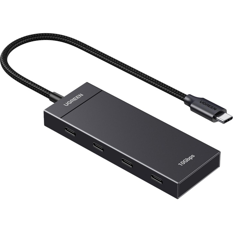 Разветвитель USB UGREEN CM806 (35584) USB-C to 4xUSB-C Хаб безPD черный