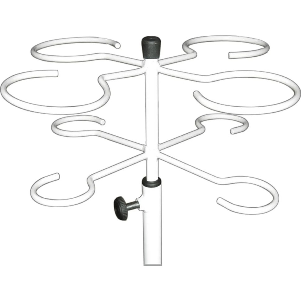 Штатив медицинский ZM_М192-05К, разбор., на 4 сосуда + ролики, белый
