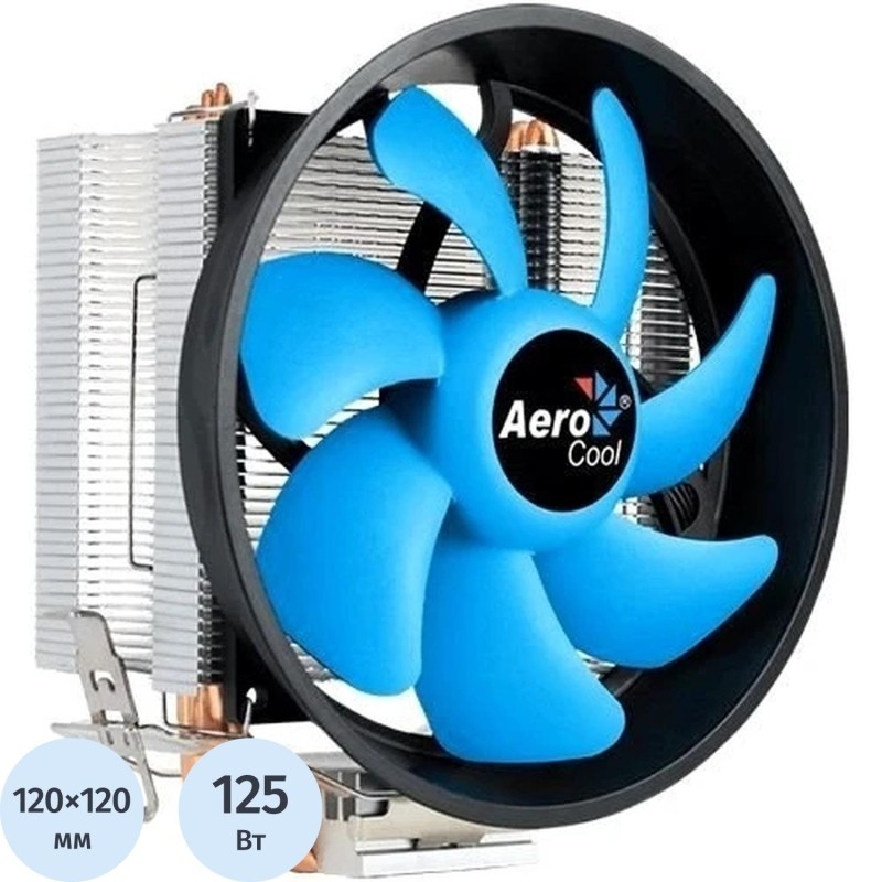 Кулер Aerocool Verkho 3 Plus Soc-AM5/AM4/1200/1700/1851чер/син