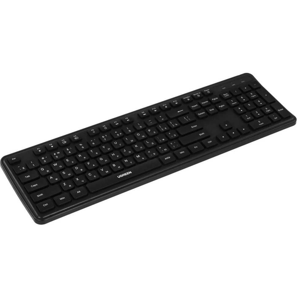 Клавиатура UGREEN K331 (55657) проводная USB RU черный