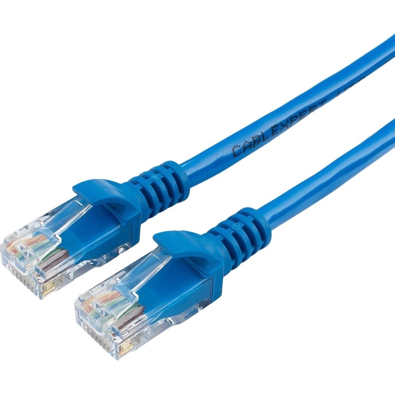 Патч-корд UTP Cablexpert PP10-5M/B кат.5e, 5м, литой, (синий)