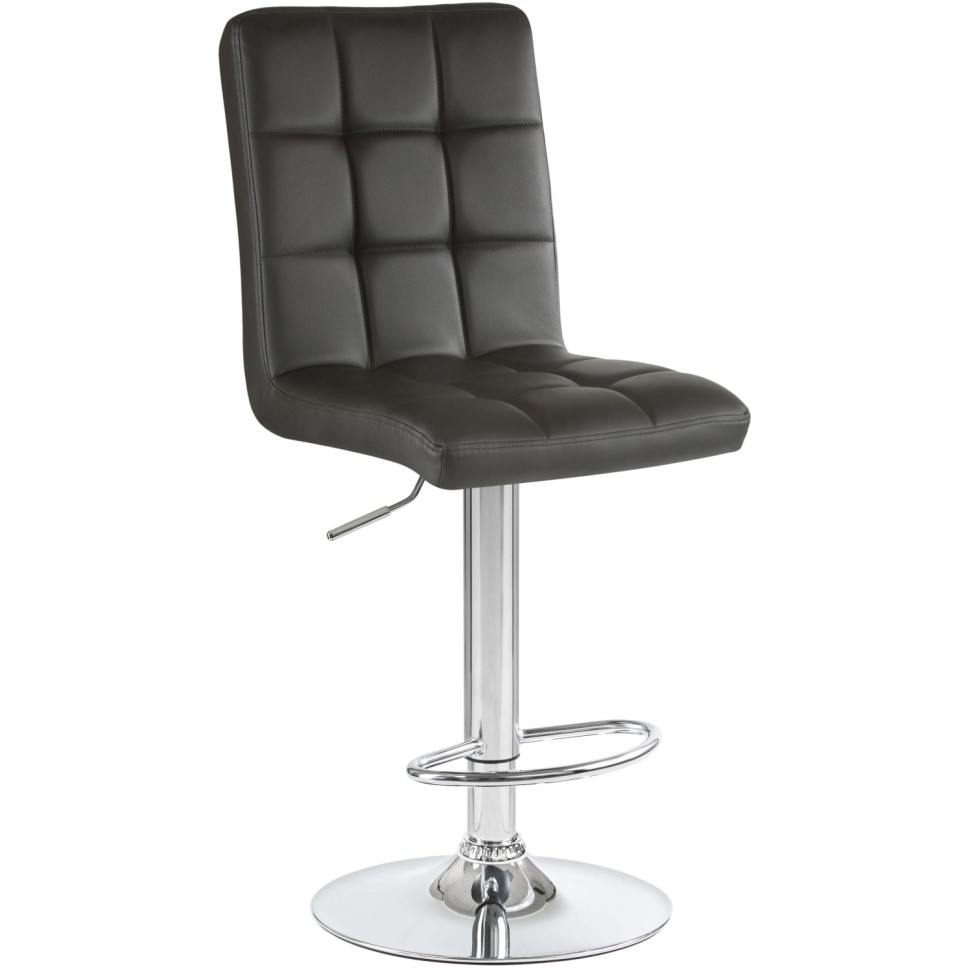 Стул барный LO_DOBRIN KRUGER LM-5009-N чёрный/хром 2шт/уп Стул барный LO_DOBRIN KRUGER LM-5009-N чёрный/хром 2шт/уп