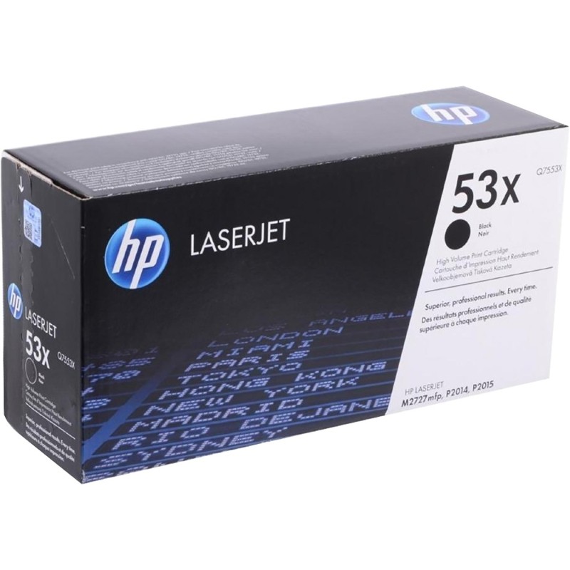 Картридж лазерный HP 53X Q7553X чер. пов.емк. для LJ 2015
