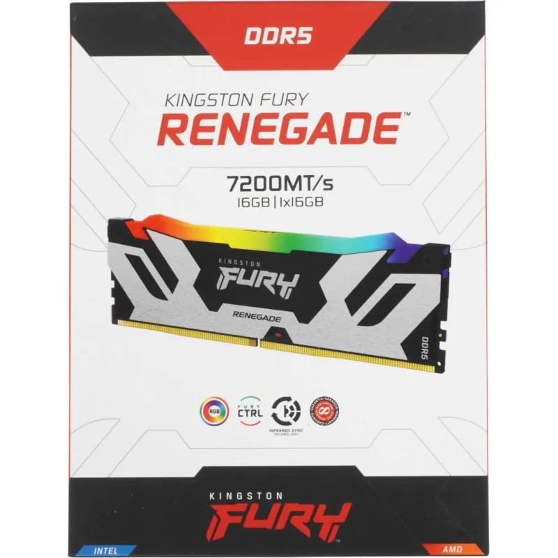Модуль памяти Kingston DDR5 DIMM 16Gb 7200МГц (KF572C38RSA-16)