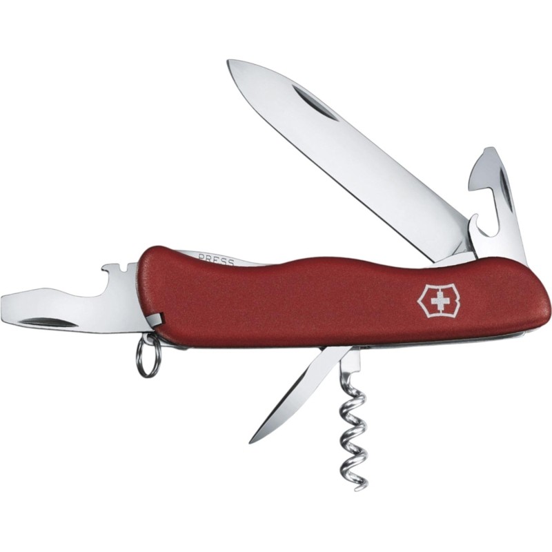 Нож Victorinox Picknicker, 111 мм, 11 функций, с фиксат лезвия красн,0.8353
