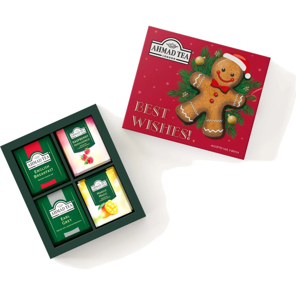 Чай Ahmad Tea Чайное ассорт Wishes, пак в конверт,4вкуса,20пак (N086-H) НГ