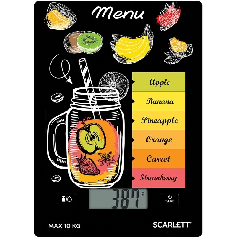 Весы кухонные SCARLETT SC-KS57P77, 10кг, смузи
