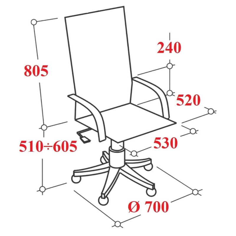Кресло VT_EChair-555 TPU кожзам черный хром N