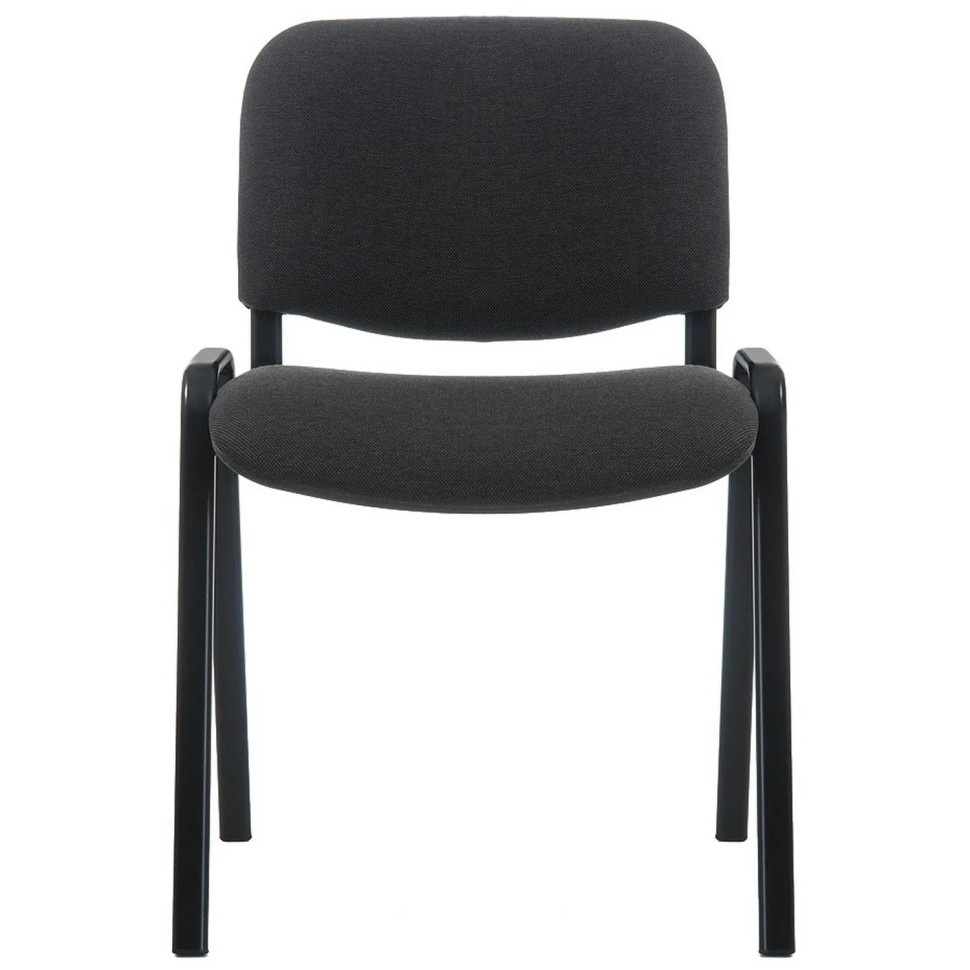 Стул FA_EChair Rio(ИЗО) черн, ткань темно-серая С-38/ТК-2