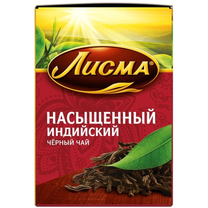 Чай Лисма Насыщенный черный в пакетиках 1,8гx25шт