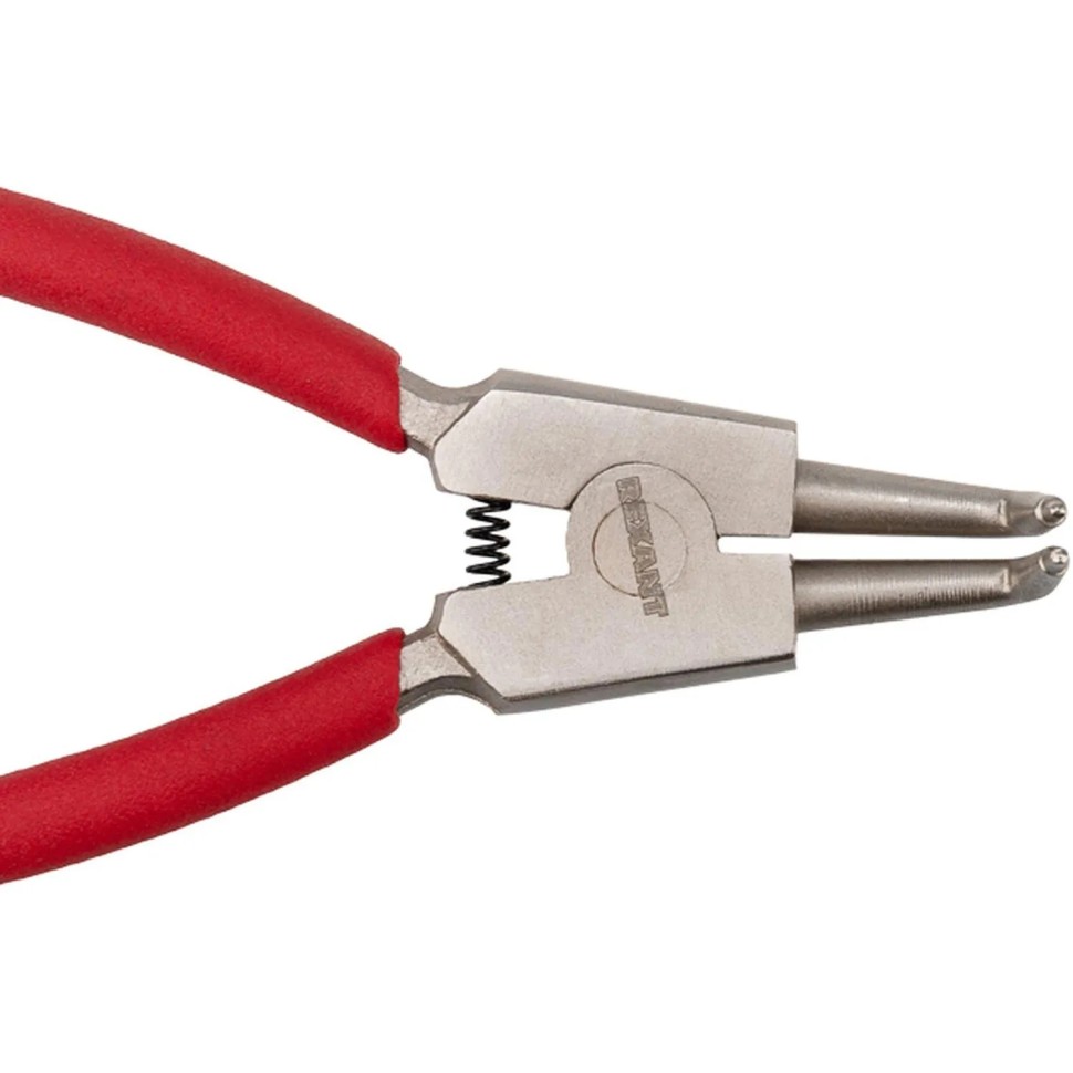 Щипцы для стопорных колец разжим загнутый 160мм, облив. рук. REXANT 12-4640