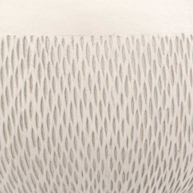Кашпо Лотус Чаша, файберстоун, слоновая кость,D29H13.5 cm, MESHB29-AW
