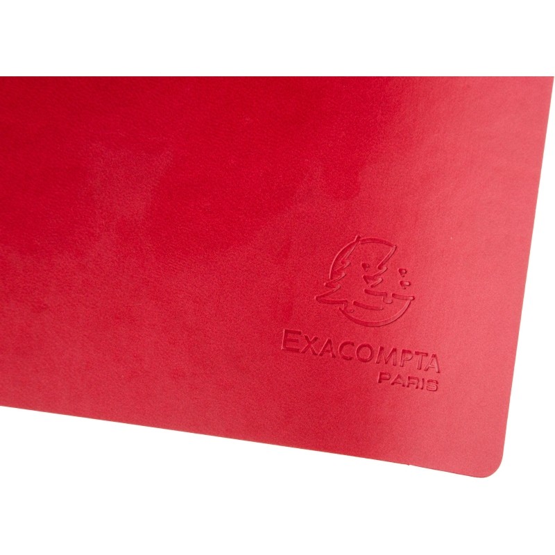 Коврик на стол Exacompta 60х35см экокожа гибкий две стороны чер/крас 29121E
