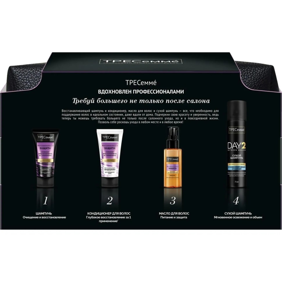 Подарочный набор Тресеммe женский для волос в косметичке