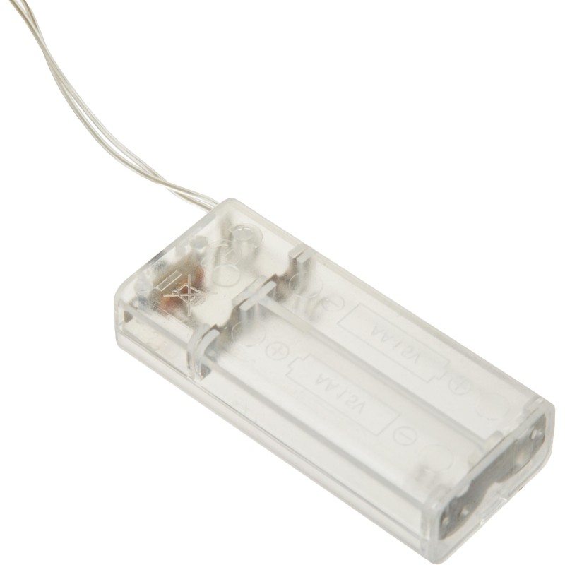 Гирлянда светодиодная Нить 2 м Синий фонар,IP20,10LED,теп бел,AAх2 7989814