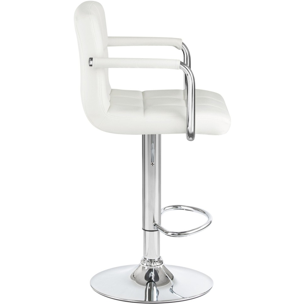 Стул барный LO_DOBRIN KRUGER ARM LM-5011-N белый/хром 2шт/уп