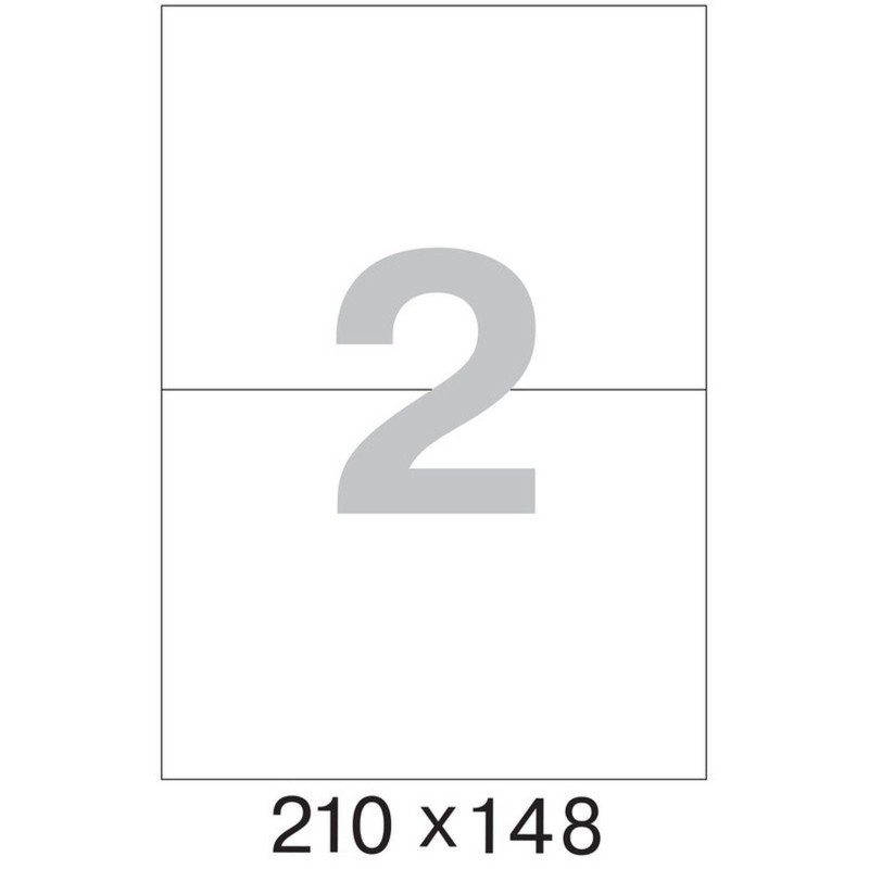 Этикетки самоклеящиеся  Premium 210х148мм 2шт/л А4 (100л/уп)