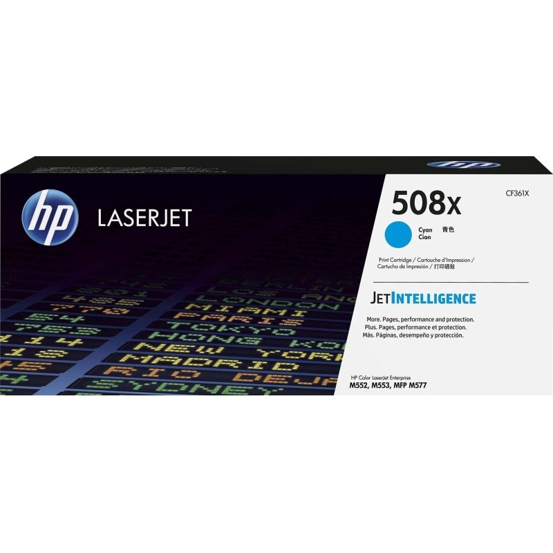 Картридж лазерный МПС HP 508X голубой увеличенной емкости 9500 стр CF361XH