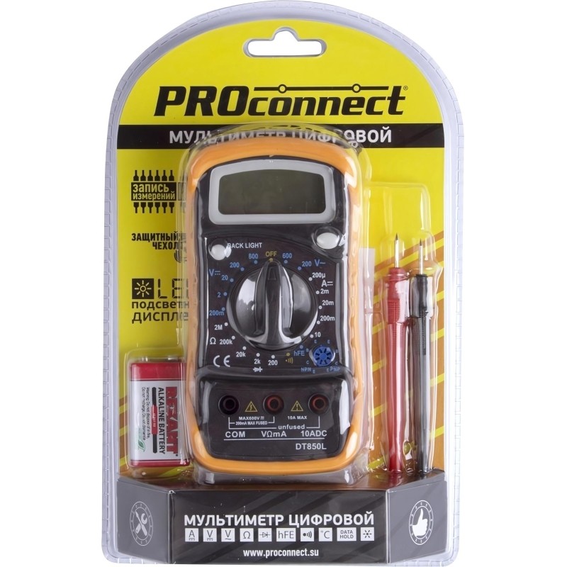 Мультиметр универсальный MAS830L (DT850L) PROconnect (13-3021)