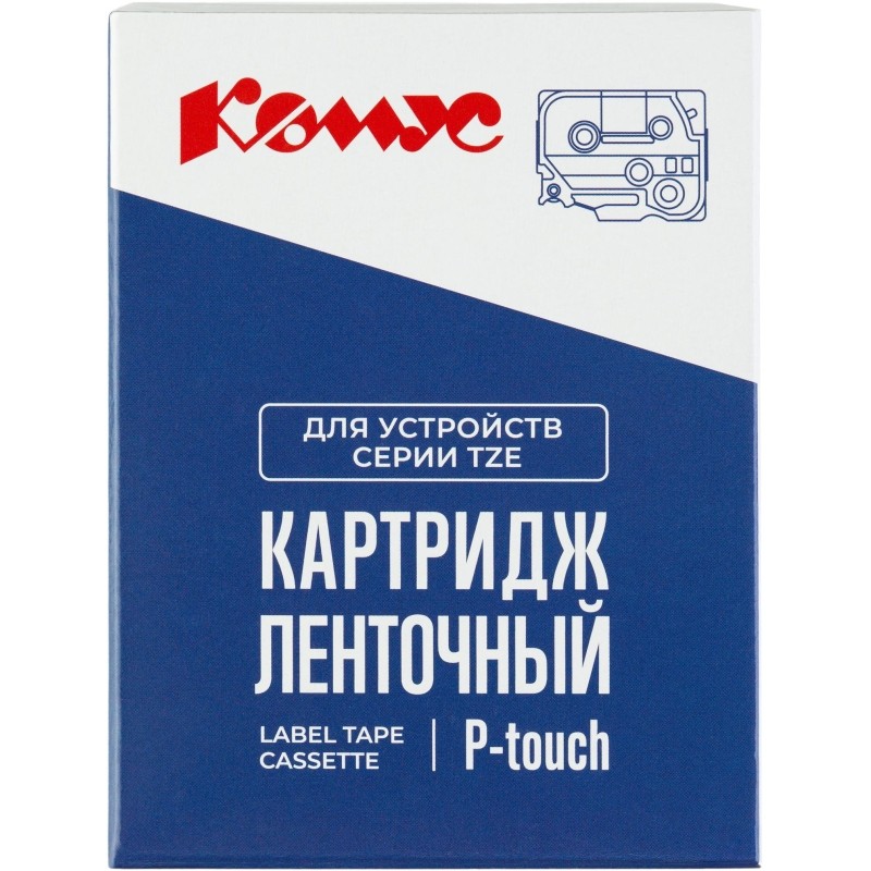 Картридж Комус TZE-461(Brother TZE-461 черный на красном ,36мм/8м)