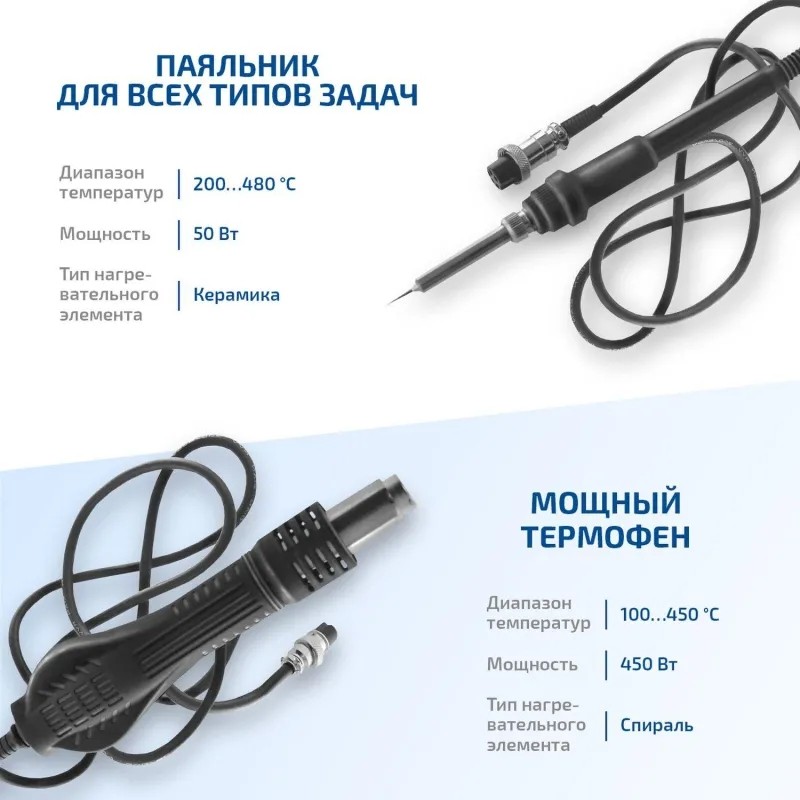 Паяльная станция с цифровым управлением МЕГЕОН 00686