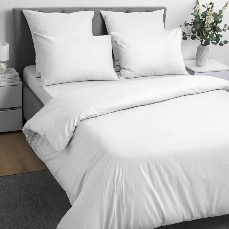 Пододеяльник 1,5сп 148х215 см, страйп-дизайн, 105г/м2, Warm white 782069