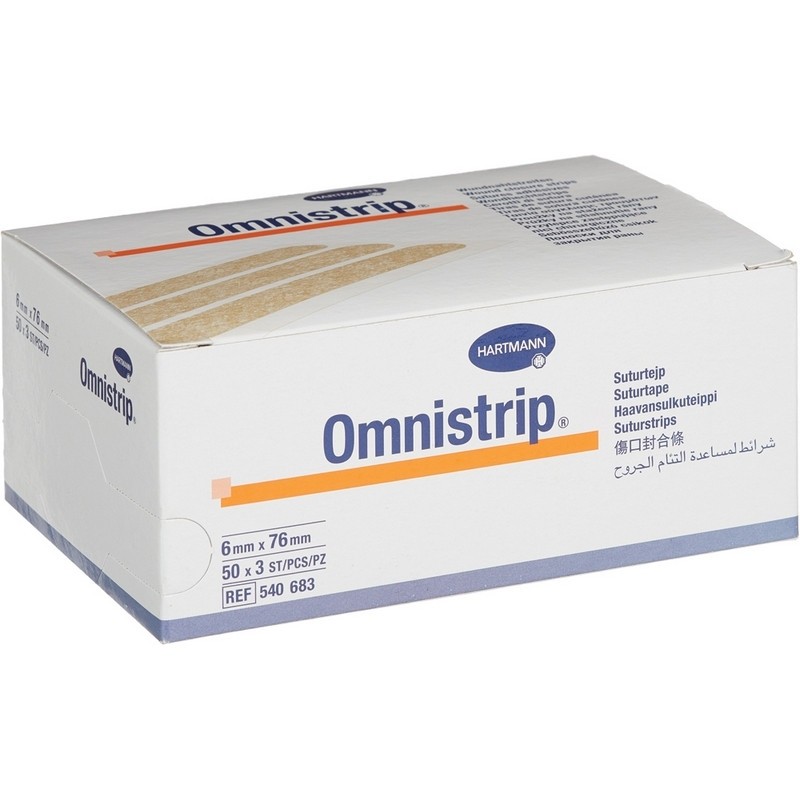 Полоски на швы (стер/3 шт) 6х76мм,150 шт,OMNISTRIP 5406835
