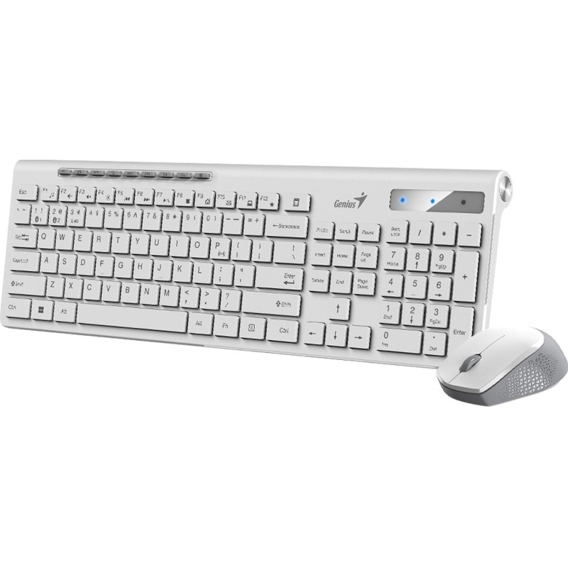 Набор клавиатура+мышь Genius SlimStar 8230, беспроводной, белый