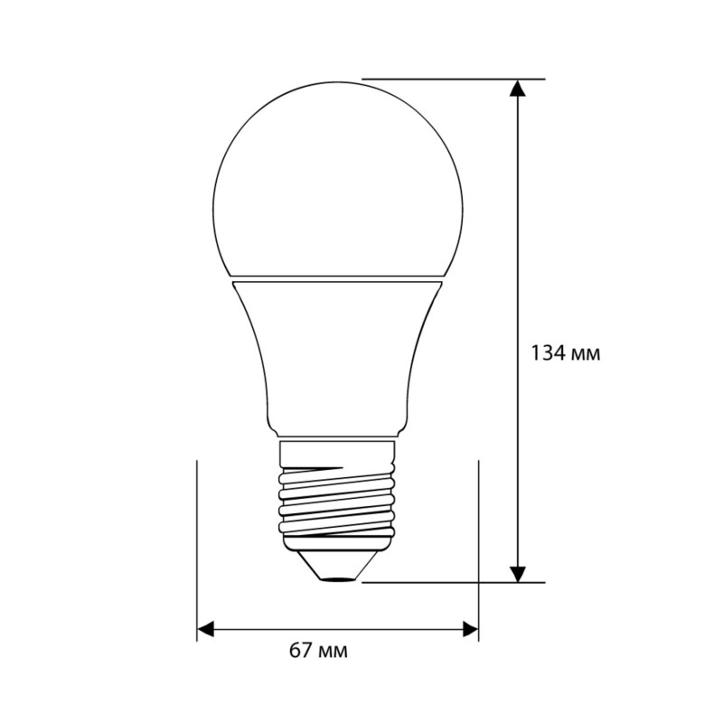 Лампа светодиодная Ergolux LED-A65-20W-E27-4K,ЛОН