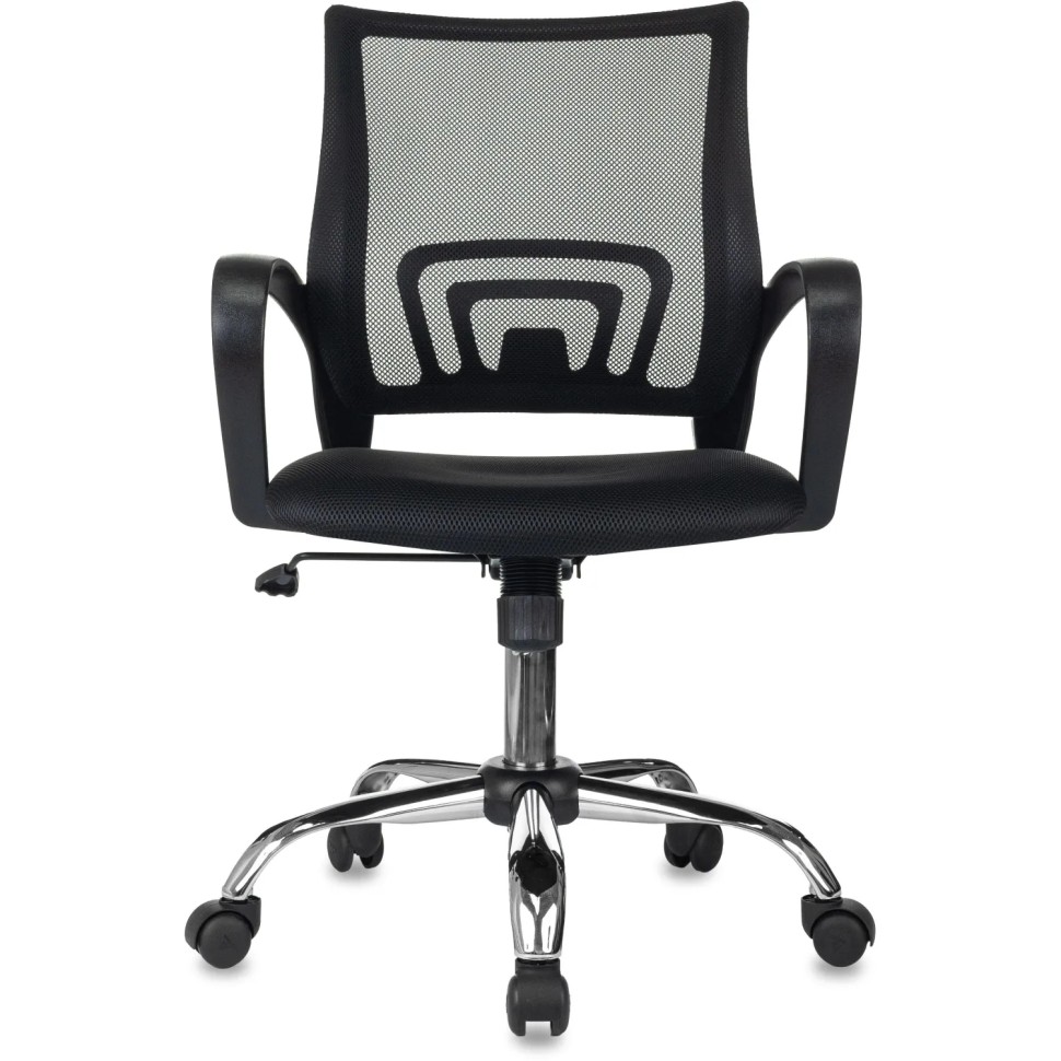Кресло БР Комус Мебель EChair-396 сетка/ткань,черный,хром