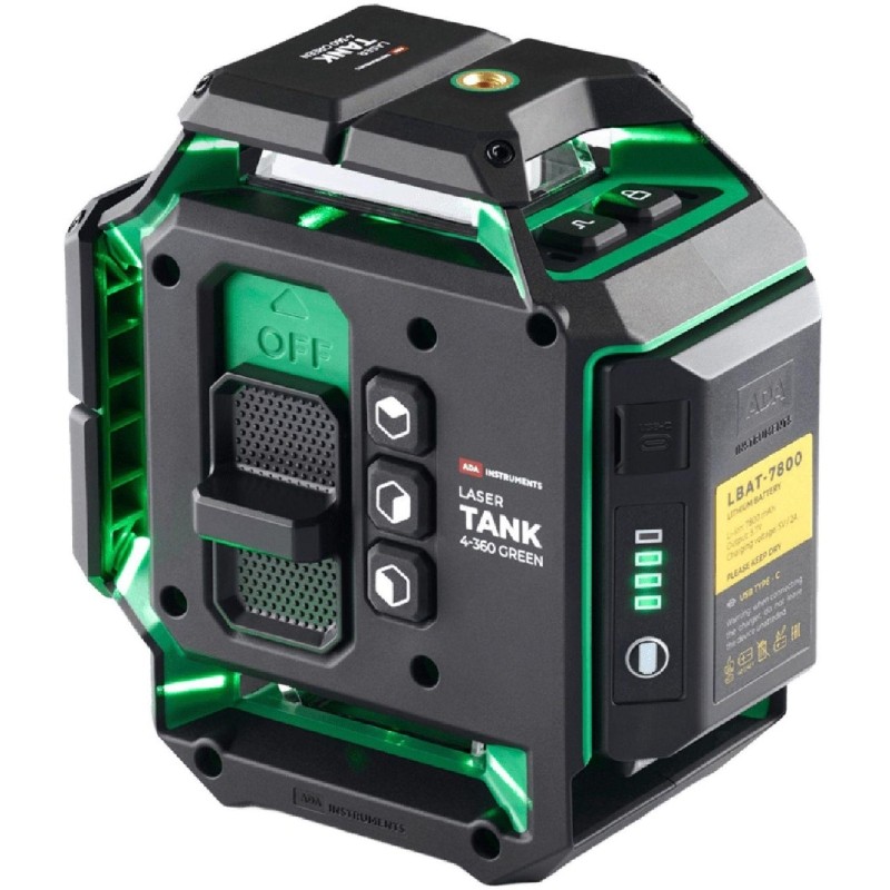 Уровень лазерный профессиональный ADA LaserTANK4-360 GREEN Ultimate Edition