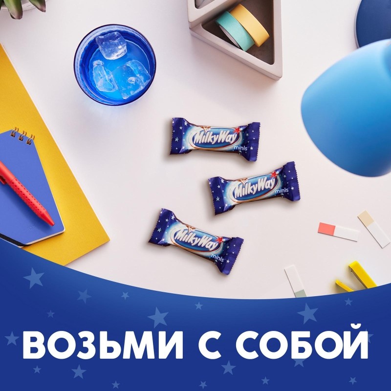 Шоколадный батончик Milky Way Minis, 2,5кг