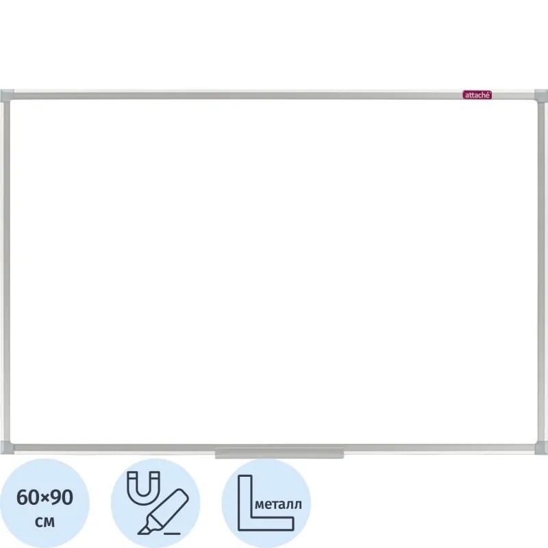 Доска магнитно-маркерная 60х90 Attache Economy лак, алюмин.рама 1344499