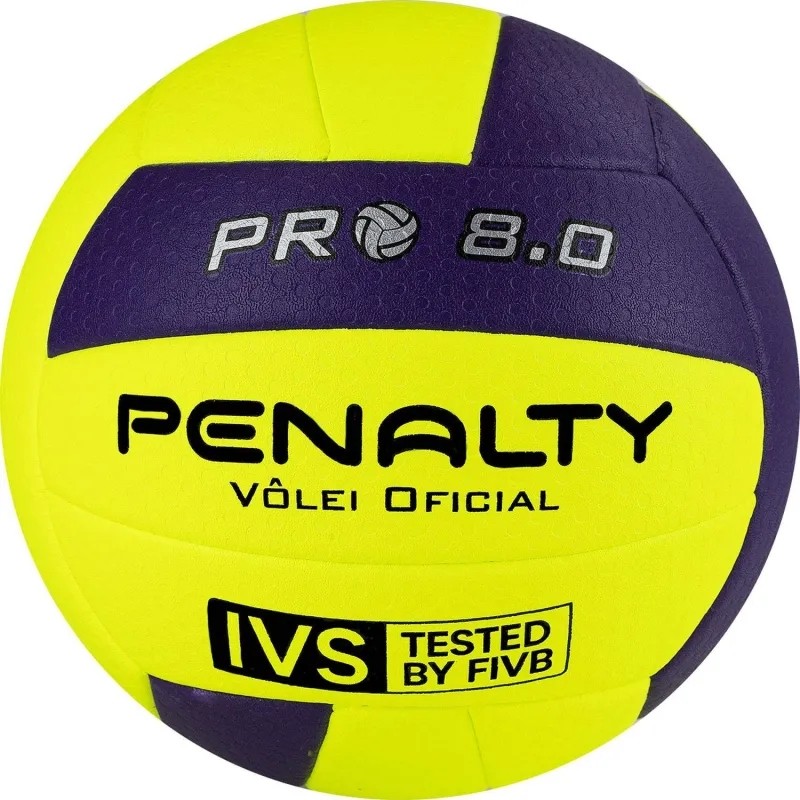 Мяч волейбольный матч. PENALTY BOLA VOLEI 8.0 PRO FIVB TESTED р.5  желт-фио