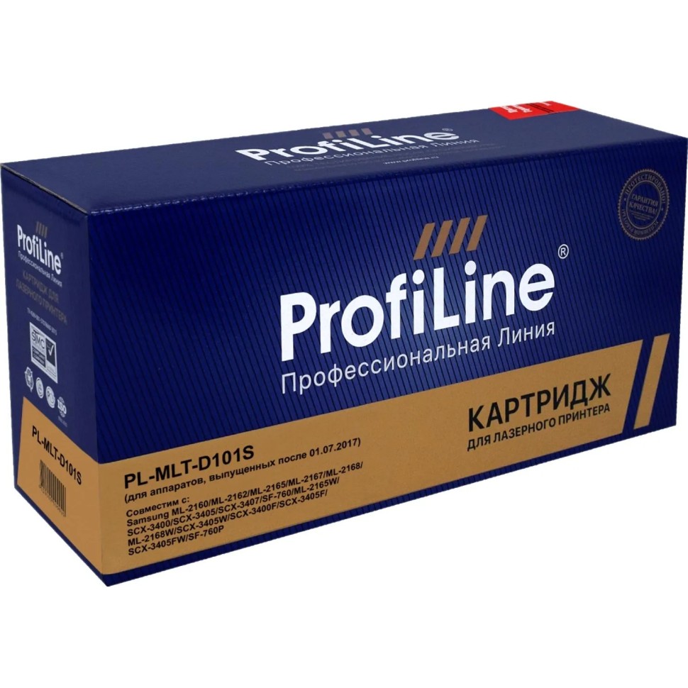 Картридж лазерный Profiline MLT-D101S чер. для Samsung 2160/2165/2167
