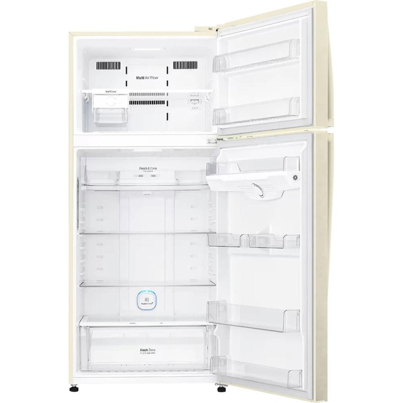 Холодильник LG GN-H702HEHL 2-хкамерн. бежевый глянц. линейный инверторный