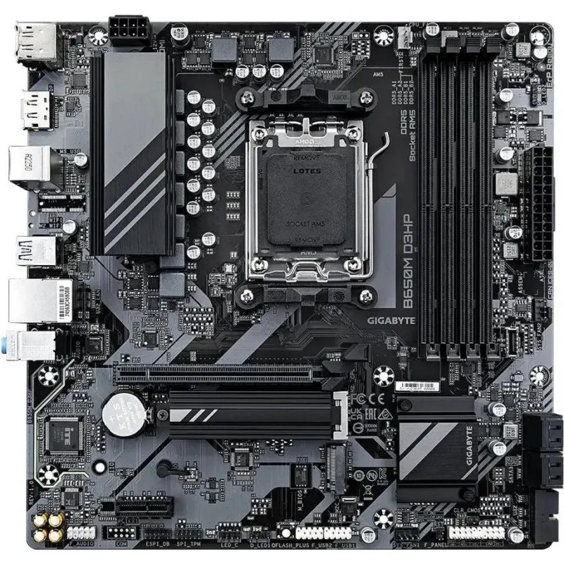 Материнская плата GIGABYTE B650M D3HP sAM5 AMD B650,4xDDR5,mATX