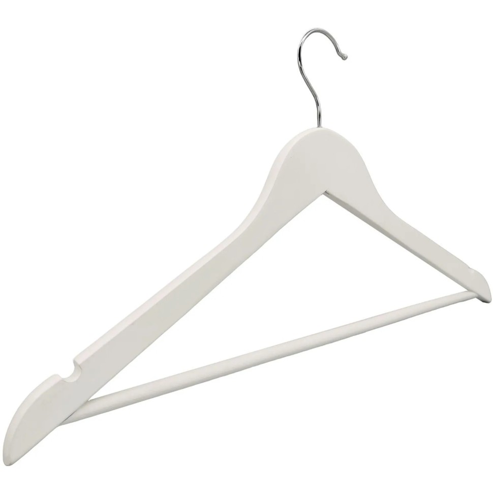 Вешалка-плечики WW_Комус Мебель WH018 дер.пер.п.рез.анис/бел.р.52-54 3шт/уп Вешалка-плечики WW_Комус Мебель WH018 дер.пер.п.рез.анис/бел.р.52-54 3шт/уп