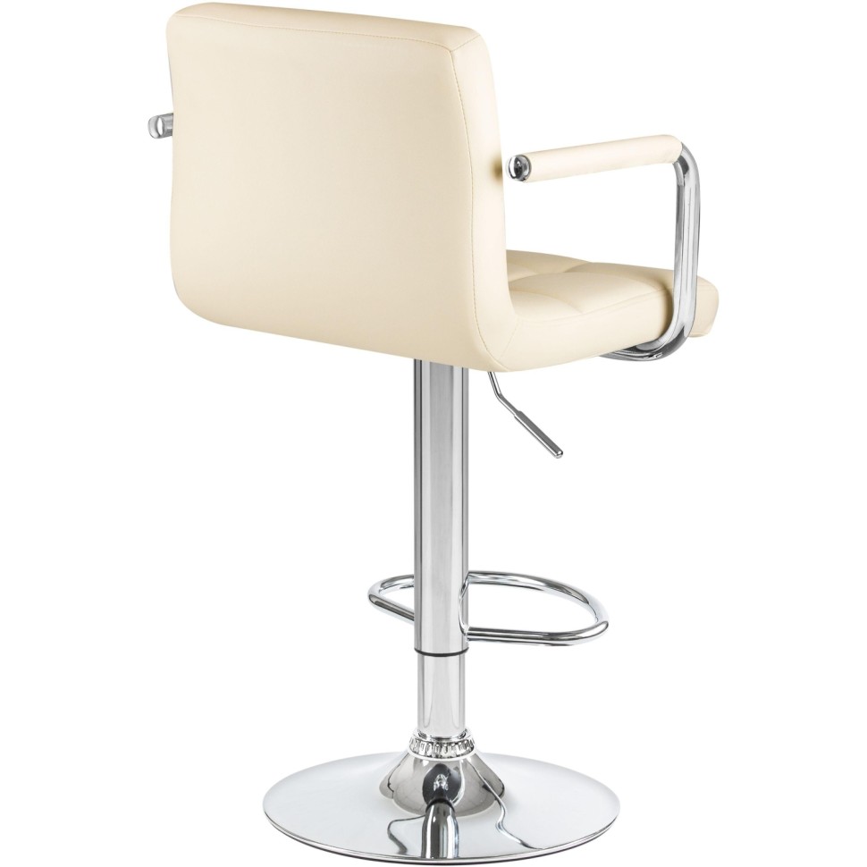 Стул барный LO_DOBRIN KRUGER ARM LM-5011-N кремовый/хром 2шт/уп