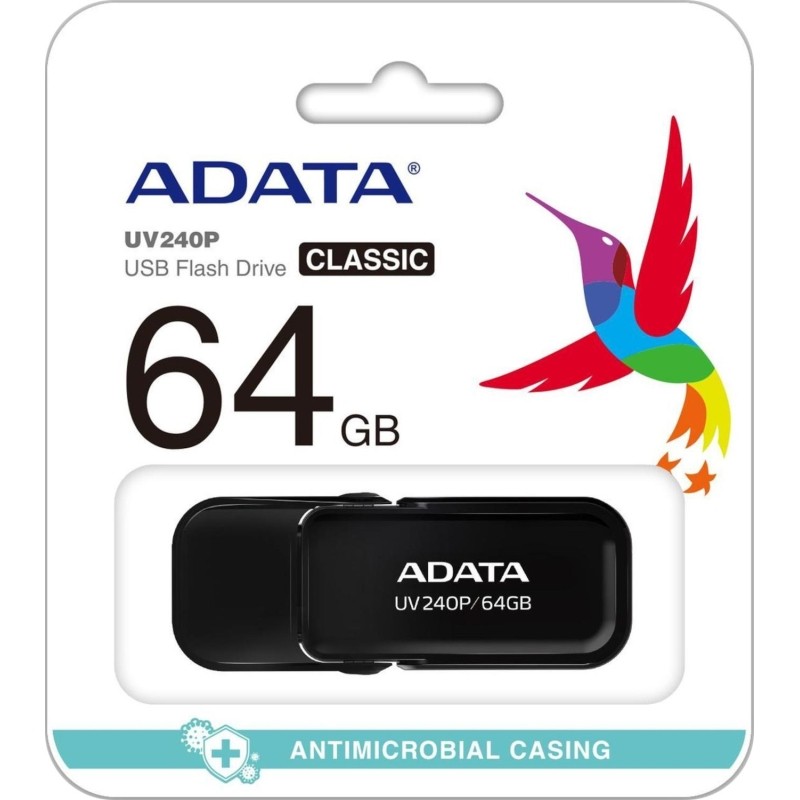 Флеш-память ADATA UV240, 64GB, AUV240-64G-RBK