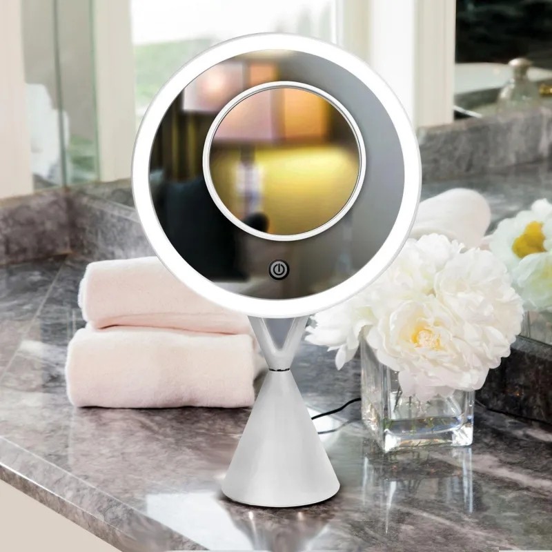 Зеркало косметическое настольное Camelion M282-DL