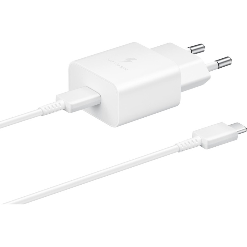 Зарядное устройство сетевое SAMSUNG EP-T1510XWEGRU (USB-C, 15Вт, бел)