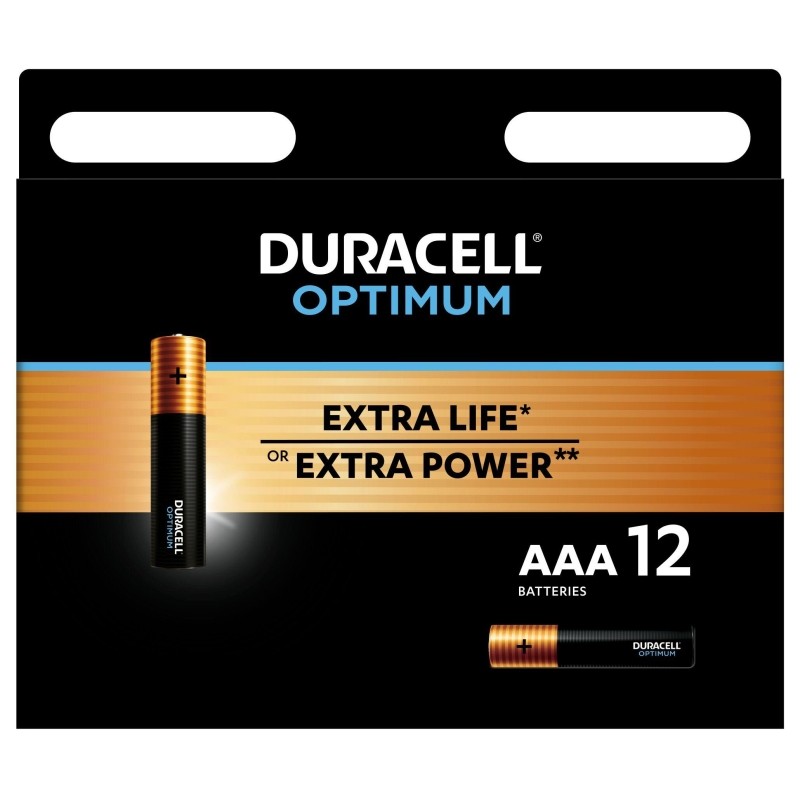 Батарейка Duracell Optimum LR03-12BL(5014074)ААА/алкалиновые/1,5v/12 шт./уп