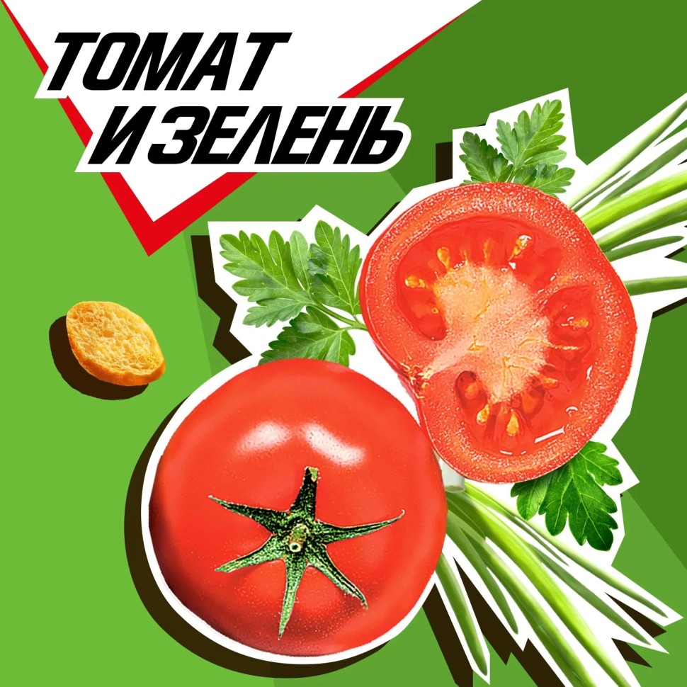 Сухарики Хрустим багет томат/зелень, 60гx24шт/уп