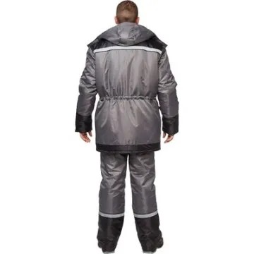 Костюм рабочий зимний муж з27-КПК сер/черн (р.60-62) 182-188