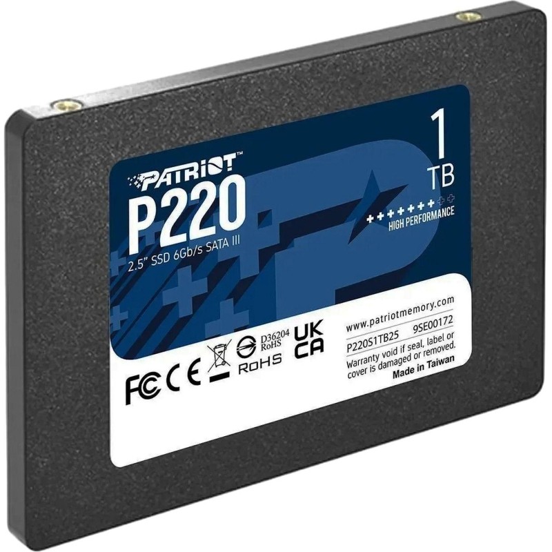 SSD накопитель Patriot P220 1ТБ, 2.5, SATA (P220S1TB25)