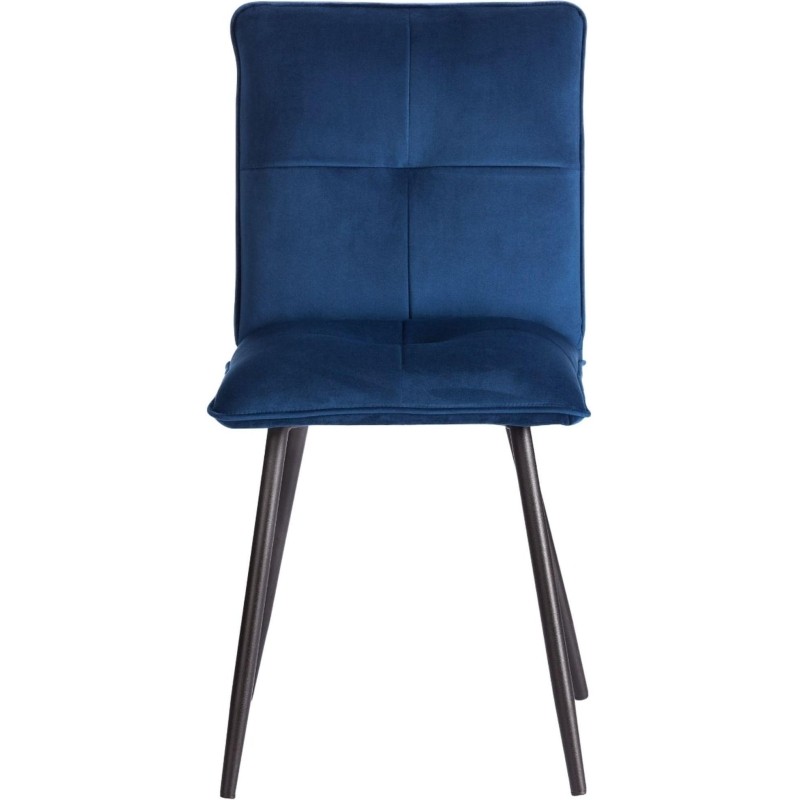 Стул Комус Мебель Flip велюр, 41х55х88, Blue (синий)