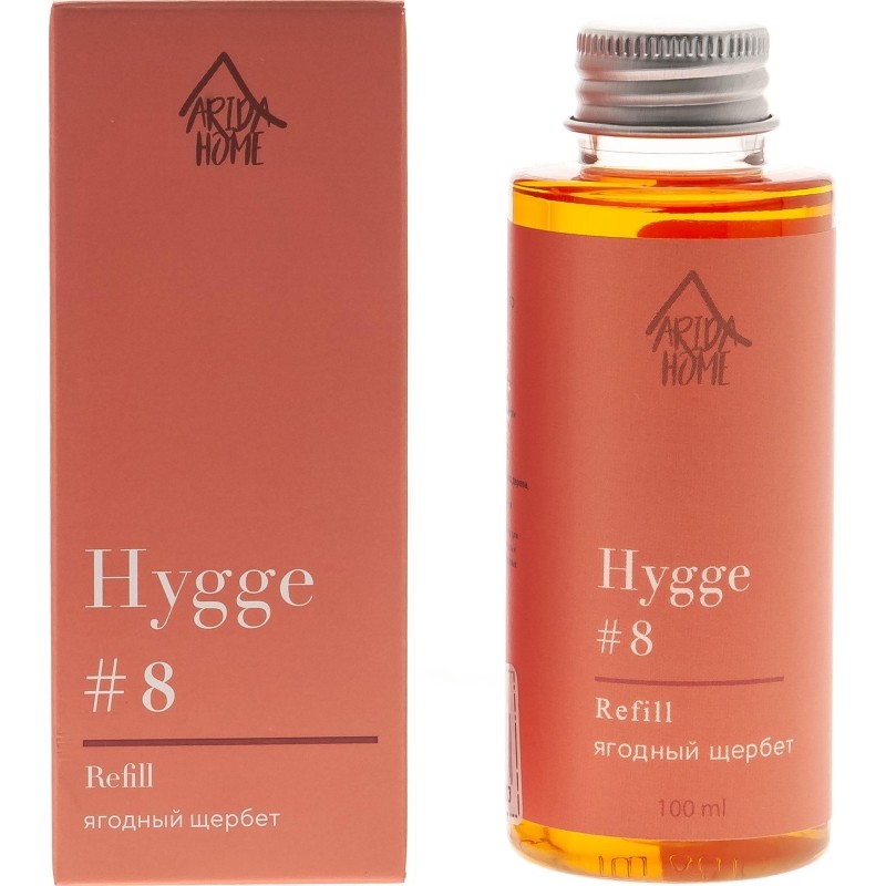 Наполнитель для аромадиффузора Hygge 8 Ягодный щербет 100 мл, АР 100-322