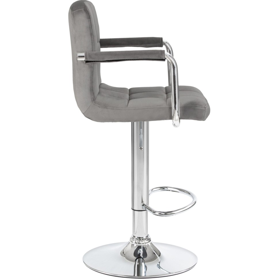 Стул барный LO_DOBRIN KRUGER ARM LM-5011-N сер.вел.MJ9-75/хром.сталь 2шт/уп