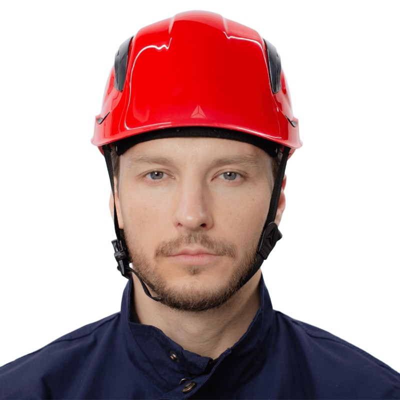 Каска защитная строительная GRANITE WIND, красная GRAWIROFL